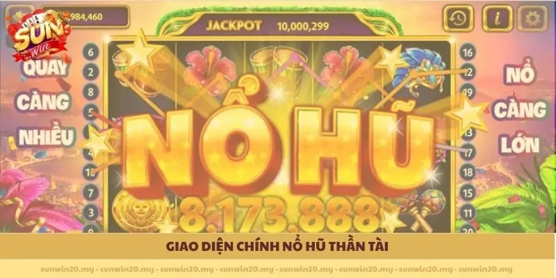 Giao diện chính Nổ Hũ Thần Tài