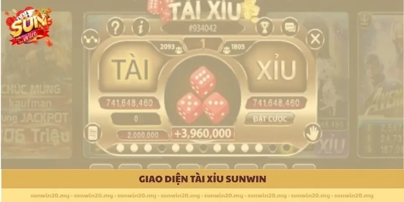 Giao diện Tài Xỉu Sunwin